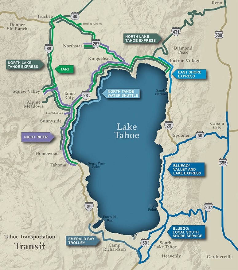 Lake Tahoe transit overview
